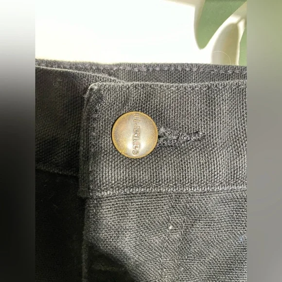 CARHARTT Mens LOOSE FIT WASHED DUCK FLANNEL-LINED UTILITY WORK PANT Size… - Picture 3 of 9